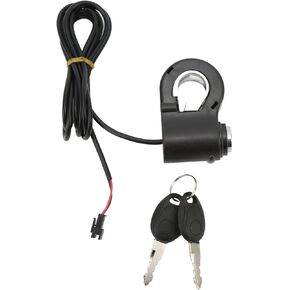 12/24/36/48V Universal Durable Electric Scooters Thumb Lock Kit with Handlebar Switch Electric Scooters Thumb Lock Replacement