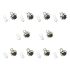 10 Sets Fiber Optic Visual Fault Locator Ceramic Core Lighting Pen Metal Insert Fitting Head Connector Pen Lighting Source Repair Kit Network Cable Tester Connector