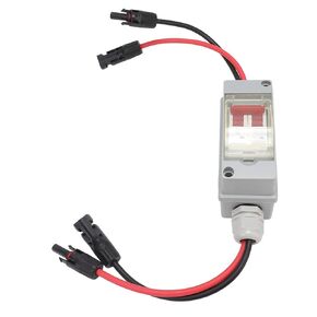 Circuit Breaker,Breaker Box,Mini Circuit Breaker Switch,MCB 2P DC 500V 32A Disconnect Switch Overvoltage with IP65 Distribution Box for Indoor Outdoor