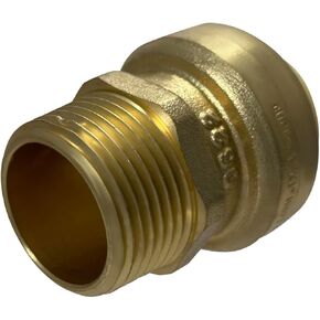 1 Piece 1'' Push Fit x 1'' Male NPT Adapter