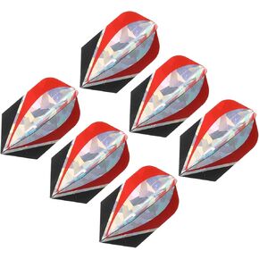 PATIKIL Slim Dart Flights, 6 Pack PET Unique Design Dart Accessories for Steel Tip Dart and Soft Tip Darts, Oval Pattern