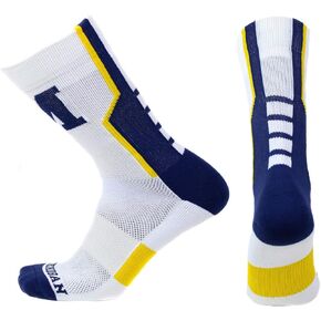 NCAA Michigan Wolverines Sport Socks, White, One Size