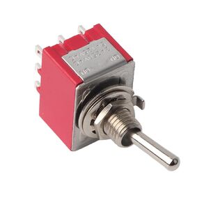 5Pcs Onon 2 Position Toggle Triple Pole Triple Throw Switch, Esp32 Switch 3Pdt 9 Pin 6Mm 2A/250Vac 5A/125Vac