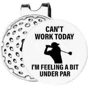 أفكار هدايا لاعب الجولف TSUYAWU - علامة جولف مضحكة مع مشبك قبعة مغناطيسي هدية مبتكرة للجولف - لا يمكن العمل اليوم علامة كرة الجولف - هدايا إكسسوارات الجولف للاعبي الجولف الرجال والأب والزوج وصديقها in Kuwait