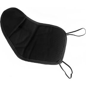 Violin Shoulder Rest for 1/2 and 1/4 Violins, Soft Cotton Sponge Violin Chin Rest Pad, 1/2 and 1/4 Violin Accessories, Violin Protective Cover (Black)