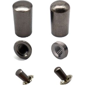 Universal Guitar Toggle Switch Knob Set - Metal Tip Pickup Switch Knob for Epiphone Les Paul, Fits 3.5mm & 4mm Switches (Nickel, 1pcs - 3.5mm & 4mm)