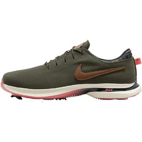 Nike Victory Tour 3 Golf Shoes (FQ8302-300, Cargo Khaki/Black/Hot Punch/Light British Tan)