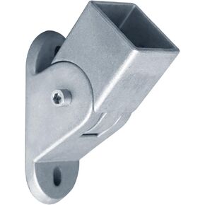 10 Pack 1-1/4" x 1-1/4" Square Tube Connector, Adjustable Aluminum Wall Mount End Railing Bracket