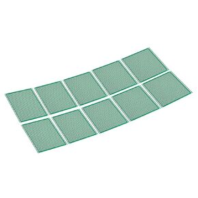 PATIKIL 3.9" x 3.9" PCB Board Circuit, 10 Pcs Prototype Perfboard Solder Boards for DIY Soldering and Electronic Project Circuit Boards Solderable Breadboard, Green