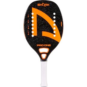 Shark Pro One - Professional Beach Tennis Racket | Carbon Frame, Fiberglass Face | Intermediate Level Players