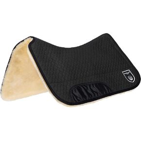 Horse Western pad 20mm woll length,made of real sheepskin, anatomically shaped