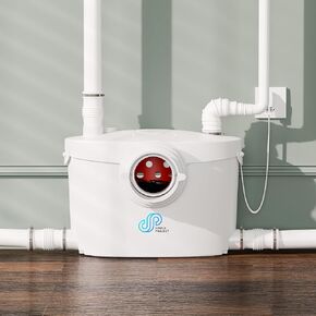 Simple Project 750w Macerator Pump, Basement Toilet Pump System 36 Ft/10 M Head, Sewerage Grinder Macerator Pump With 4 Water Inlets For Macerating Toilet, Shower, Bathtub Waste Water Disposal