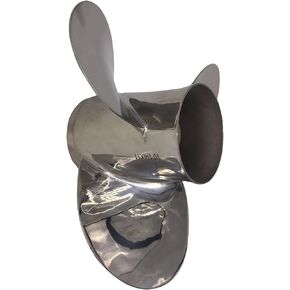 Boat Propeller 10 1/4x11 Fit for Suzuki Outboard DF25-30 4 Stroke 3 Blades Stainless Steel Prop SS 10 Tooth Propel RH OEM NO: 58100-96420-019 10.25x11