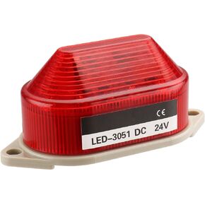Baomain Indicator Warn Lamp LED-3051 DC 24V Waterproof Industrial LED Signal Red Light