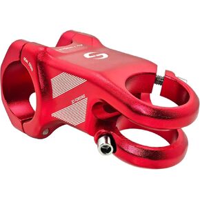 Mountain Bike Stem with 31.8mm Bar Clamp 15 Degree 70mm 3D Forged Aluminum Alloy Light Weigh Bike Stem For MTB-Red