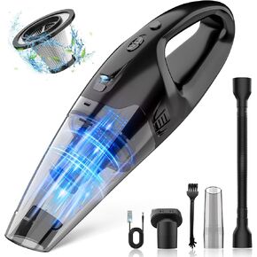 Handheld Vacuum Cordless Rechargeable, Lightweight Mini Car Vacuums, Hand Vacuum Dust Busters Cordless Rechargeable, USB Charge, Pet Hair Vacuum Portable Cordless for Car Home