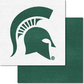FANMATS 8520 Michigan State Spartans Team Carpet Tiles - 45 Sq Ft.