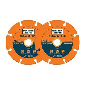 4-1/2 Inch Cut Off Wheels, Diamond Cutting Wheel for 7/8 Inch Arbor Angle Grinder, 4.5 Inch Metal Cutting Wheel on Rebar, Steel, Iron and INOX (2 Pcs)