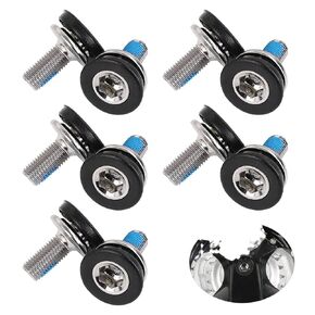 10PCS 8mm Bike Hex Crank arm Fixing Bolt with Caps, Capless Bottom Bracket Screws for Bicycle Crank Arms - Fits Many Cranksets Made by FSA Suntour Prowheel and Many More