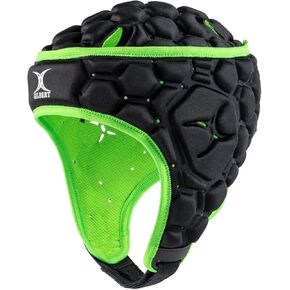 Gilbert XP 250 Rugby Headguard - Black & Green