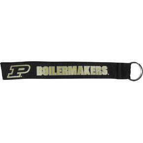 Siskiyou NCAA Purdue Boilermakers Lanyard Key Chain, Wristlet Black