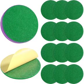 94 mm Hockey Paddle Pads Self Adhesive Replacement Hockey Mallet Felt Pads Green Felt Sticker for 96 mm Hockey Pushers