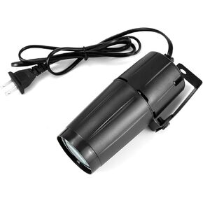 QWORK 10W LED Stage Lighting - 2 Pack White Adjustable Angle Beam Track Lighting