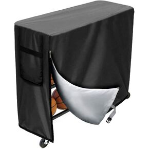Basketball Rack Cover Garage Ball Storage Rack Cover Waterproof Sports Equipment Organizer Cover Dustproof Outdoor Indoor Ball Storage Rack Cover