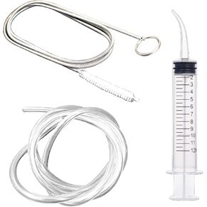 3 Pcs Refrigerator Cleaning Kit Refrigerator Water Line Kit for Refrigerator 1.5M Flexible Refrigerator Scrub Brush Flexible Feeding Tube Brush for Refrigerator Dispenser Long Drain Brush Hose Pipe