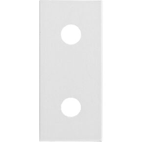 2‑Hole Joining Plate, 10 Pcs Aluminum Flat Straight Brace Brackets Mending Joining Plates Reinforcement Vertical Connection Tool(3030-2 Hole)