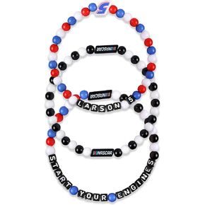 FOCO NASCAR Kyle Larson Mens 3 Pack Friendship Bracelet