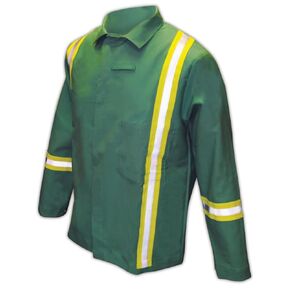 MAGID Flame Resistant Jackets, Flame Resistant 100% Cotton, 1 Pairs, Size XL Tall, IND2530HV