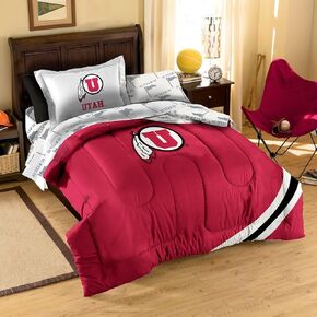 Northwest NCAA Utah Utes Bedding Set, Twin, Team Colors