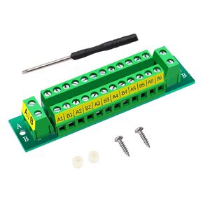 16 Amp 2x12 Position Terminal Block Distribution Module Power Distribution Board for AC DC