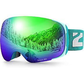 ZIONOR Ski Goggles, Z1 Zipon HD Lens Snow Snowboard Goggles for Men Women Adult in Kuwait