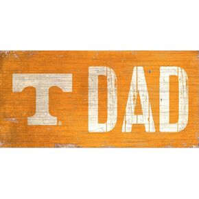 NCAA Tennessee Volunteers Unisex University of Tennessee Dad Sign, Team Color, 6 x 12