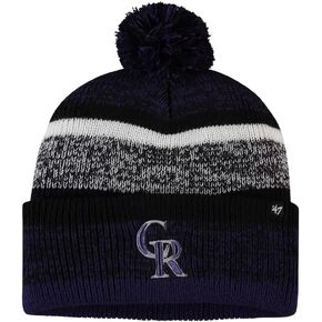 47 Cuff Beanie Hat with POM POM - MLB Cuffed Winter Knit Toque Cap