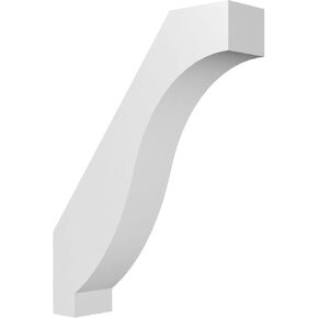 Ekena Millwork BRCP03X12X16BKR 3"W x 12"D x 16"H Baker Architectural Grade PVC Knee Brace
