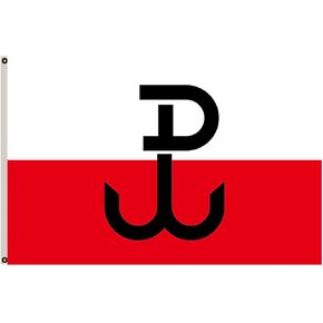 Polish Home Army Resistance Movement World War II Historical Garage Basement Flag 3x5 feet Banner