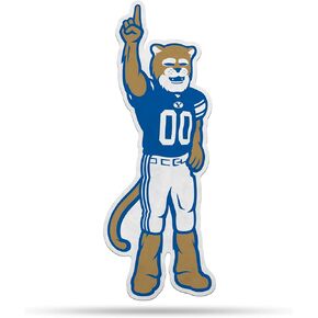 Rico Industries NCAA BYU Cougars Mascot Shape Cut Pennant - Home and Living Room Décor - Soft Felt EZ to Hang
