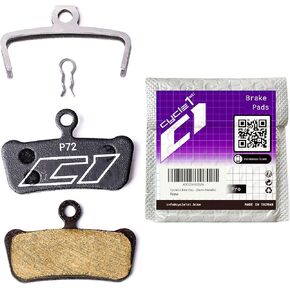 Bike Disc Brake Pads Compatible with SRAM 4-Piston Caliper: Guide G2 Ultimate RSC RS R T AVID XO Trail Elixir 9 7 - for Mountain Bikes/MTB/eMTB 72 Series (Semi-Metallic/Ceramic)