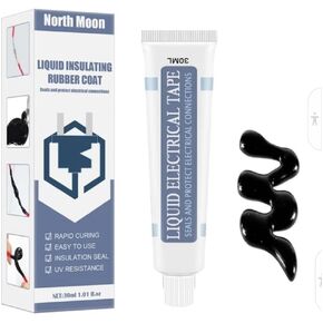 1-Pack Liquid Electrical Tape, 30ml Waterproof Insulating Tube for Electrical Wire and Cable Repair, Versatile Application, Easy to Apply Strong Adhesion Heat and Cold Resistant