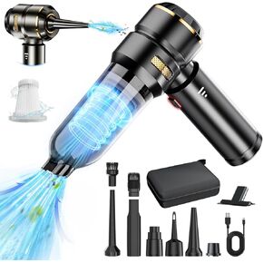 Car Vacuum Portable Cordless, 21000PA Car Vacuum Cleaner High Power, 4 in 1 Handheld Vacuum Cordless with Brushless Motor, Mini Portable Vacuum for Car, Home, Office, Pet