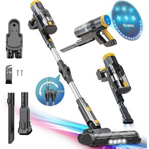 Cordless Vacuum Cleaner for DeWALT 20v MAX Battery, 6 in 1 Stick Self-Standing Vacuum Cleaners with 350W 40Kpa 3 suction,180° Foldable Rod Lightweight Handheld Vacuum for Hardwood Floor Pet(No Battery
