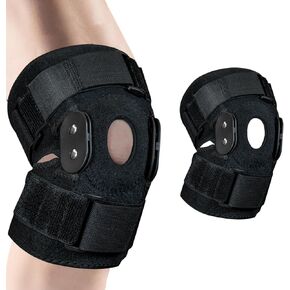 Knee Brace with Side Stabilizers & Patella Gel Pads for Maximum Knee Pain Support for Men and Women，Meniscus Tear Support for Arthritis Acl, MCL Pain. Knee Pad for Any Sports.