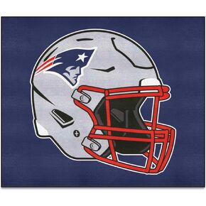 FANMATS 5801 New England Patriots Tailgater Rug - 5ft. x 6ft. Sports Fan Area Rug, Home Decor Rug and Tailgating Mat - Patriots Helmet Logo