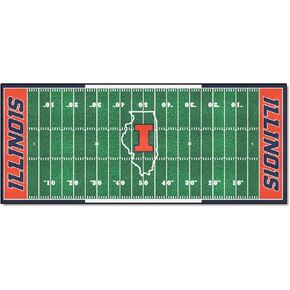 Fanmats 7541 NCAA Illinois Illini Field Runner Rug - 30in. x 72in.