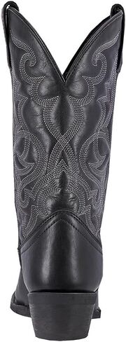 Laredo Womens Spellbound Studded Tooled Inlay Embroidered Square Toe Casual Boots Mid Calf Low Heel 1-2" - Brown - Size 11 B in Kuwait