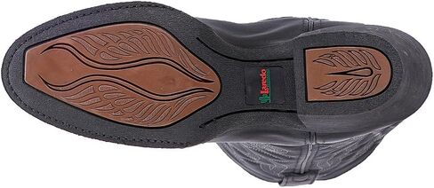 Laredo Womens Spellbound Studded Tooled Inlay Embroidered Square Toe Casual Boots Mid Calf Low Heel 1-2" - Brown - Size 11 B in Kuwait