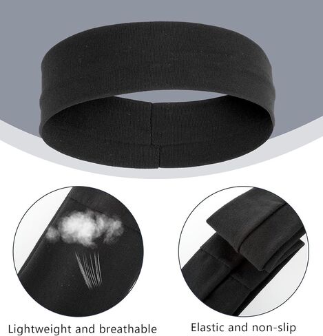 8 قطع من عصابات الرأس المقاومة للانزلاق للنساء، عصابات رأس للتمرين للنساء، عصابات شعر رياضية أنيقة، عصابات رأس مرنة واسعة للنساء، قماش قطني ناعم قابل للتمدد في الهواء الطلق والجري in Kuwait